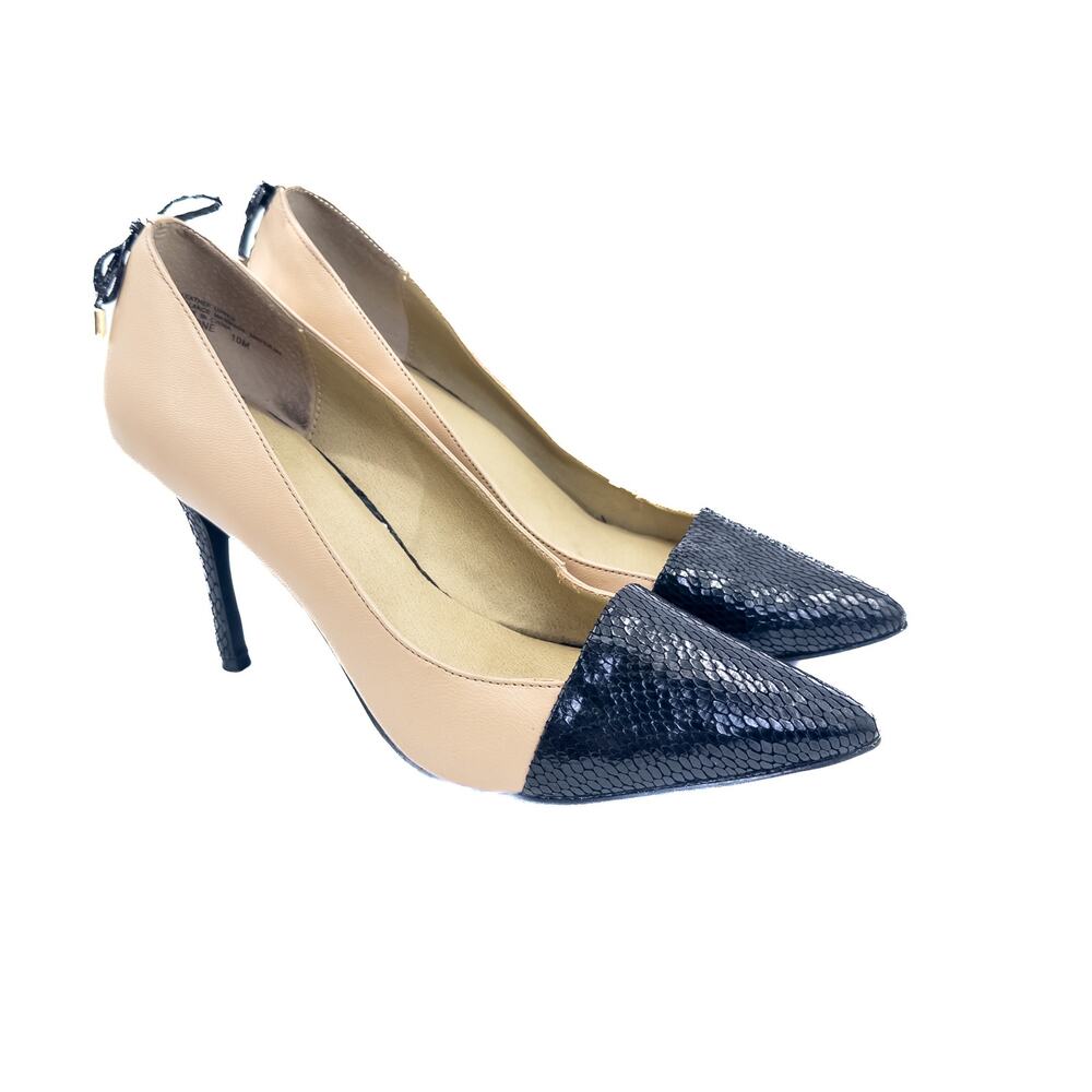 Levity Color Block Lace-Up Stiletto Heels - Size 10